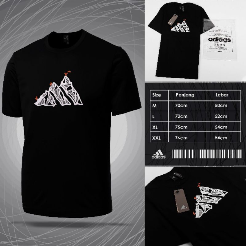 TEES ADIDAS TERREX (BLACK) | kaos casual