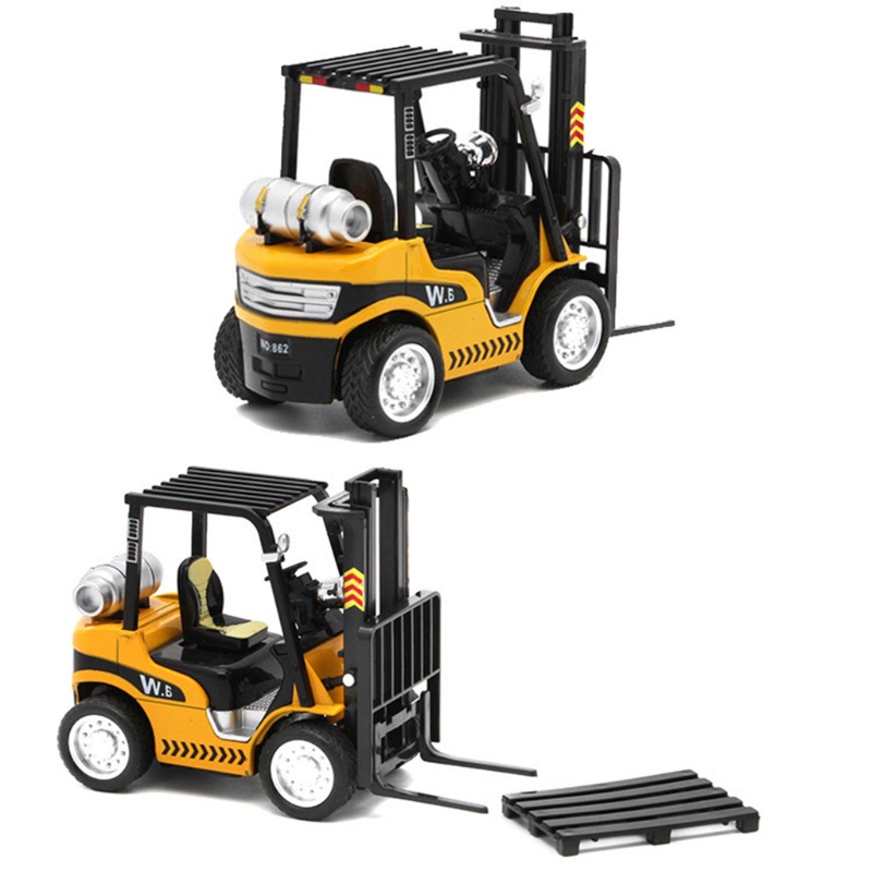 Truk Forklift Mary Dengan Suara Dan Cahaya Friction Powered Lifting Control Forklift Kendaraan Angkat Plastik Heavy Duty