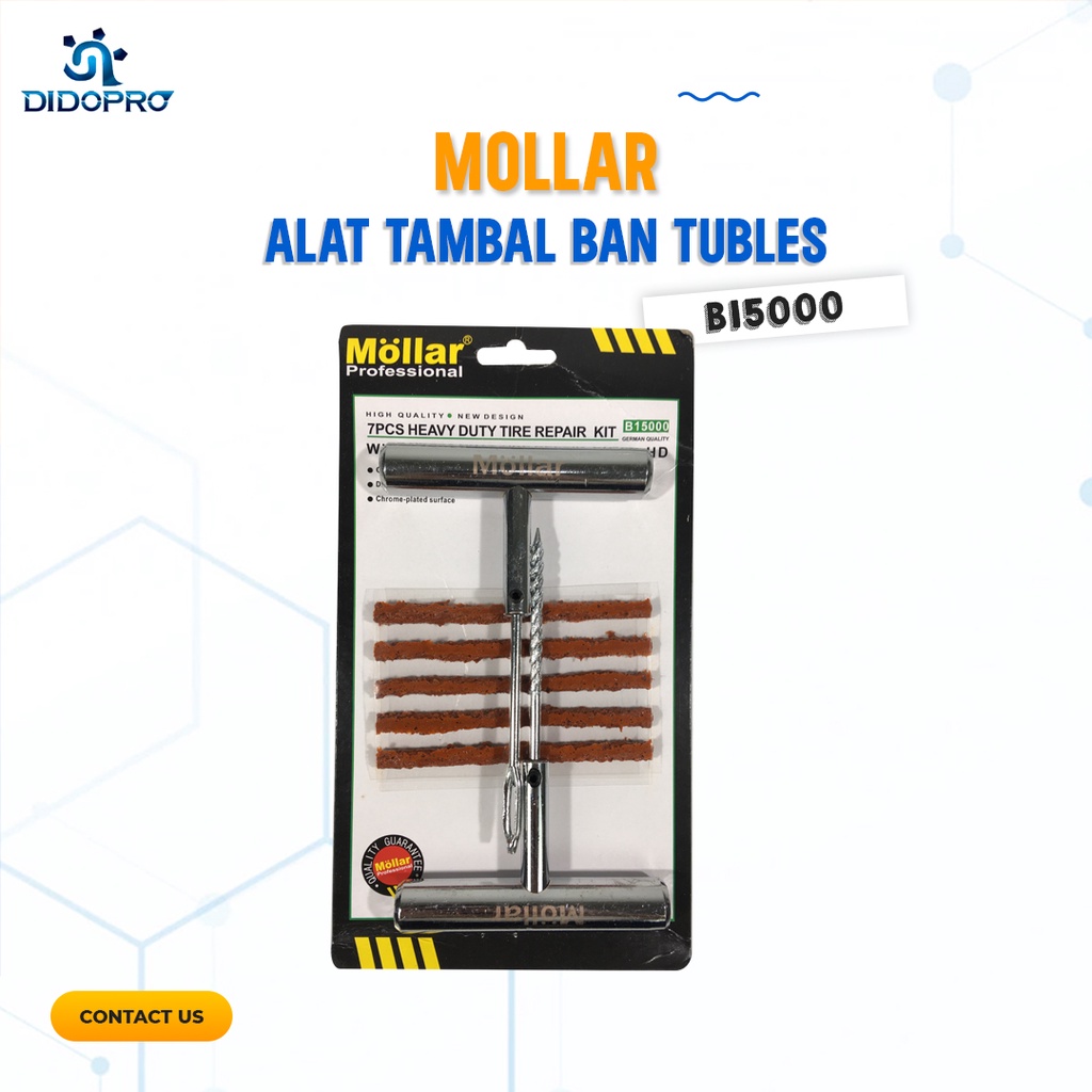 Alat Tambal Ban Besi Mollar Tubles Tubeless Ban Motor Mobil Sepeda