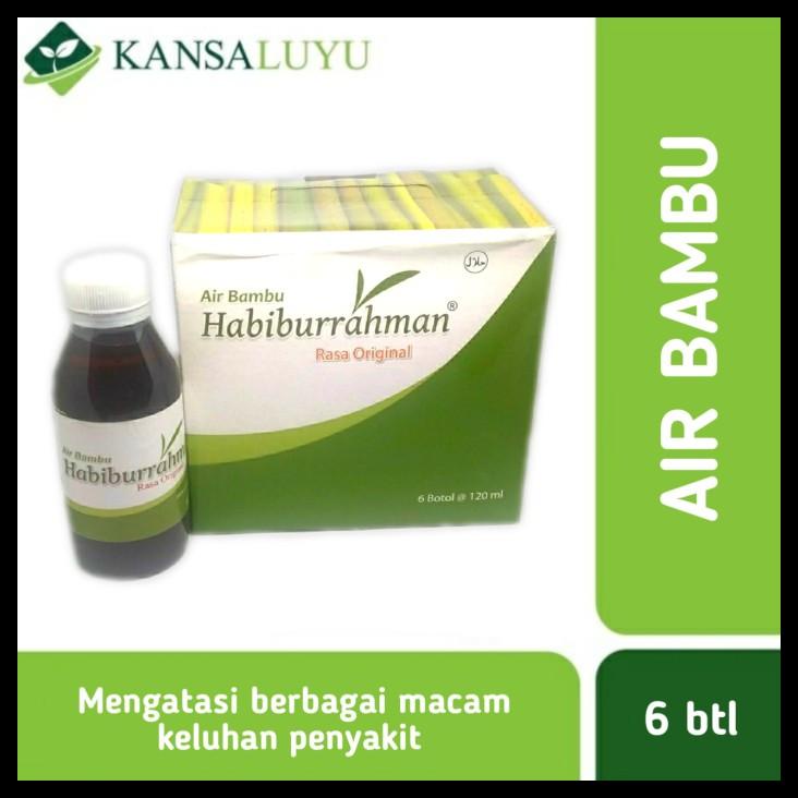 

DISKON TERBATAS !!! AIR BAMBU HABIBURRAHMAN 1 BOX ISI 6 BOTOL TERLARIS