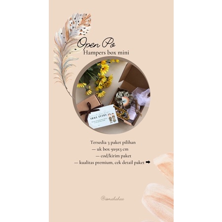 

Hampers gift box mini paket a