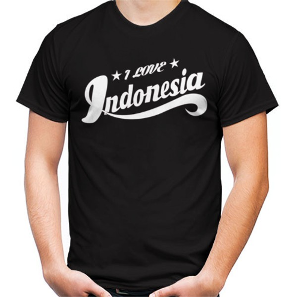 GALETHA Kaos I love Indonesia / Sweater / Jaket Pria / Kemeja Murah / Kaos Pria / Batik