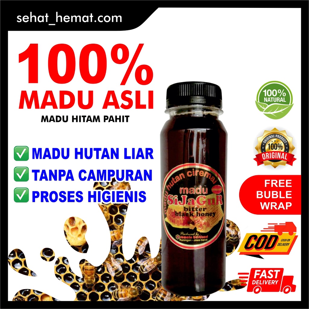 

Madu Asli 100% Murni / Madu Hutan Hitam Pahit 250 Ml