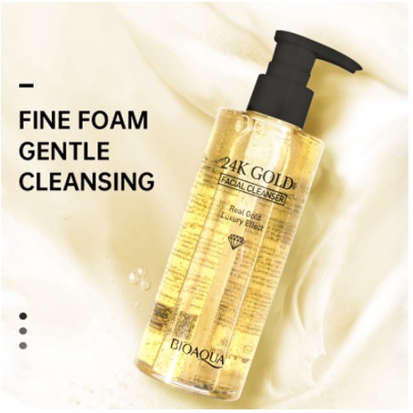 BIOAQUA Face Wash 24K Gold Facial Cleanser 200ml