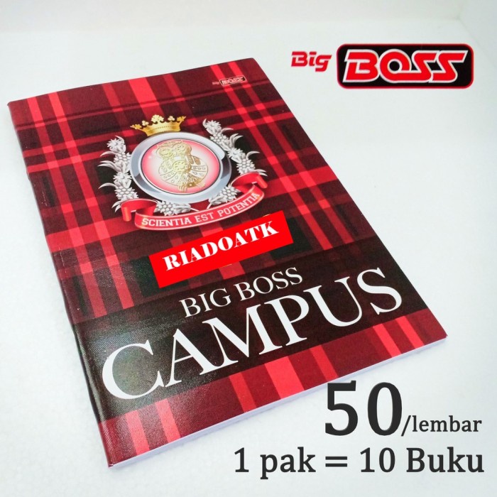 

Mudah Buku Tulis Big Boss Campus 50 Lembar Diskon
