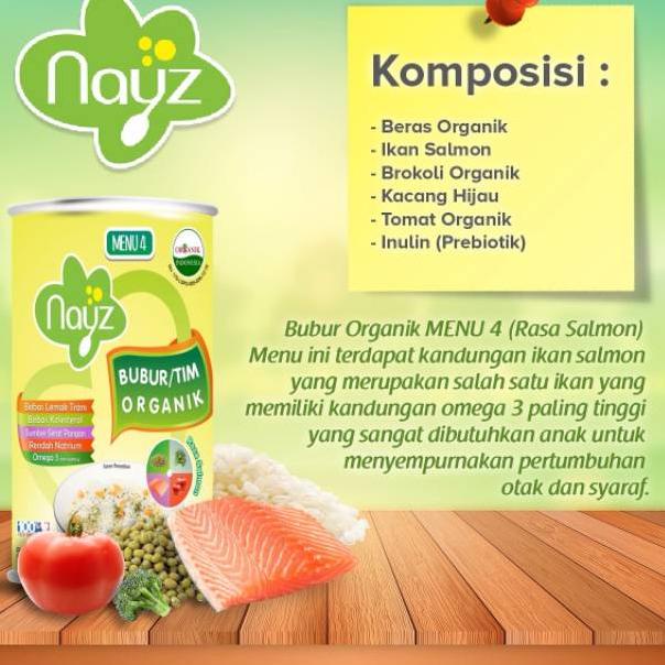 

GROSIR STOK BARU! Nayz Bubur Beras Organik Kaleng 300gr mpasi nays 