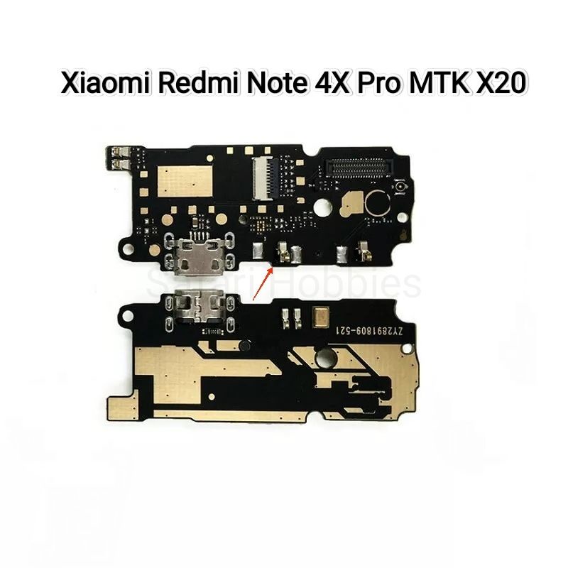 Konektor Charging Board Xiaomi Redmi Note 4X Pro MTK X20