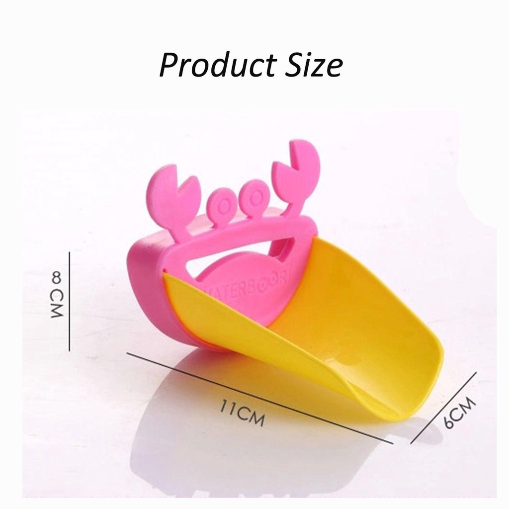 Chookyy Kran Chute Extender Extender Pipa Bahan Pelindung Lingkungan Wastafel Kamar Mandi Anak