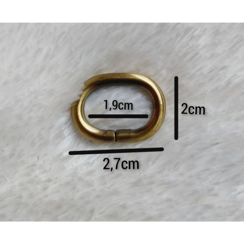 Ring oval/ ring tas ukuran 2cm ( 1 pcs)