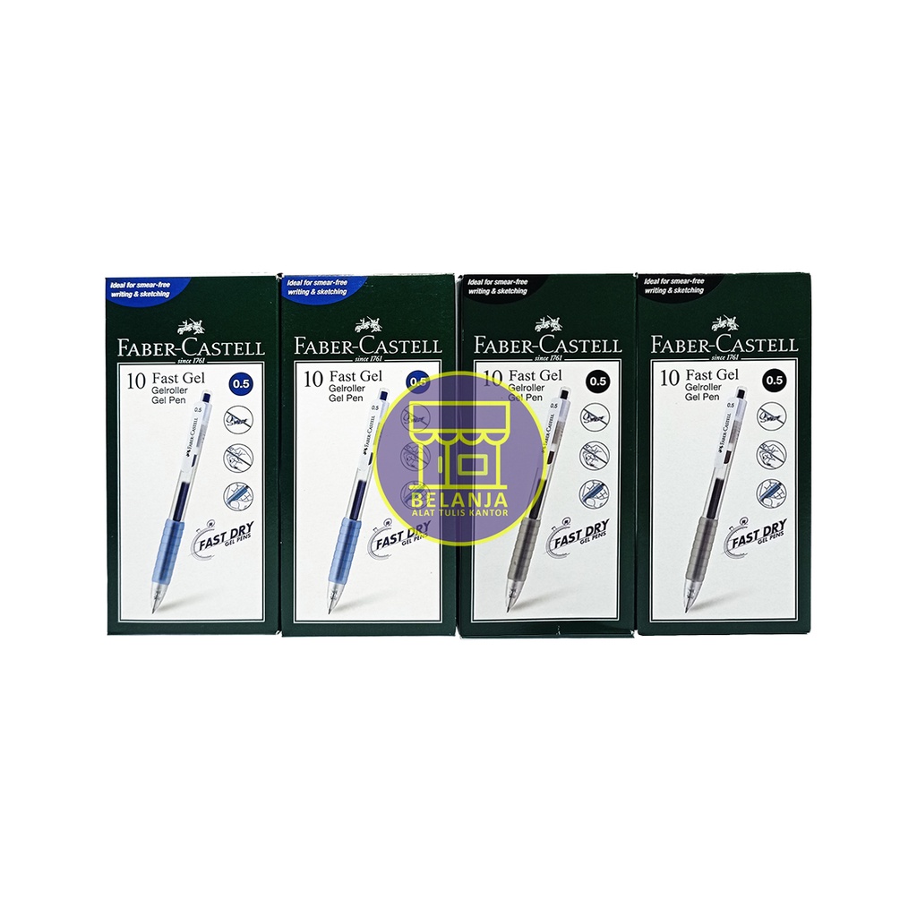 

Faber Castell Pulpen Gel Pen Fast DRY 0.5mm - [ LUSIN ]