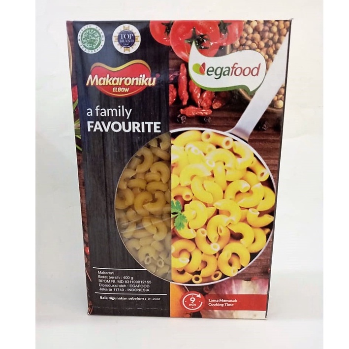 

MACARONIKU ELBOW A FAMILY FAVORITE 200 GR / MAKARONI MAKANAN INSTANT
