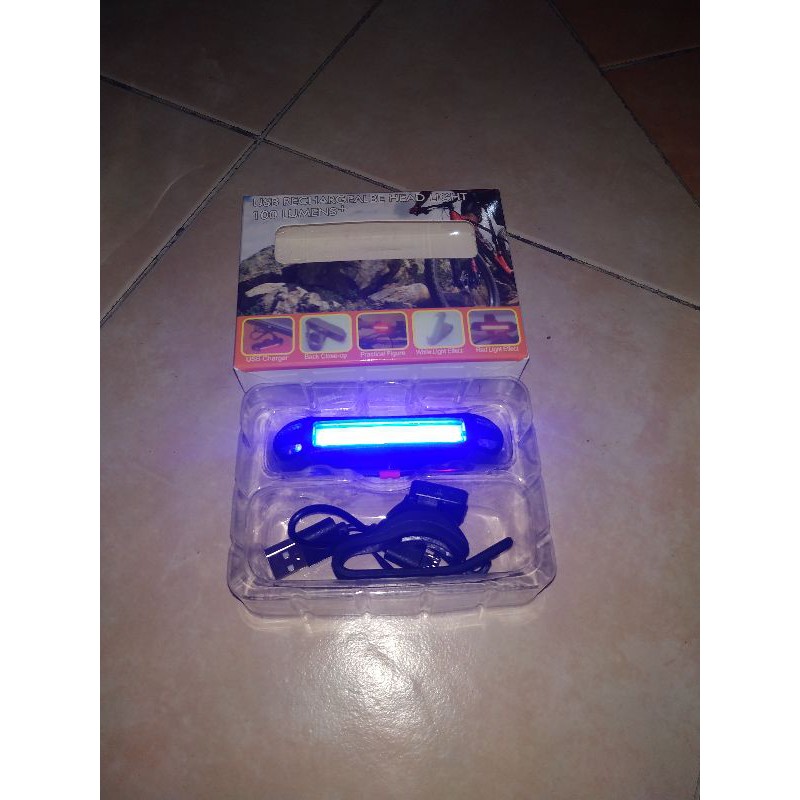 LAMPU BELAKANG SEPEDA 5 TINGKAT LED USB