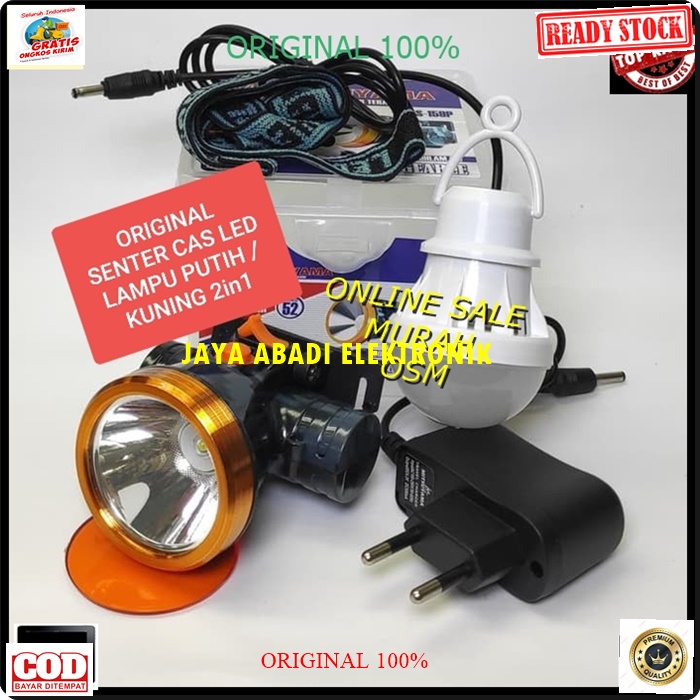 G225 ORIGINAL LAMPU SENTER KEPALA PALA HEAD LAMP CAS CASAN CHARGER 8 JAM LED PUTIH KUNING COB BATERAI LAMP EMERGENSI EMERGENCI EMERGENCY WHITE DARURAT MAGIC LAMP BOHLAM SINAR TERANG PENERANG PORTABLE SAKLAR STEKER COLOKAN LISTRIK SETRUM PITING KEPITING ST