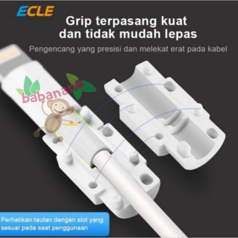 ECLE pelindung kabel iphone data apple protector shield charger usb