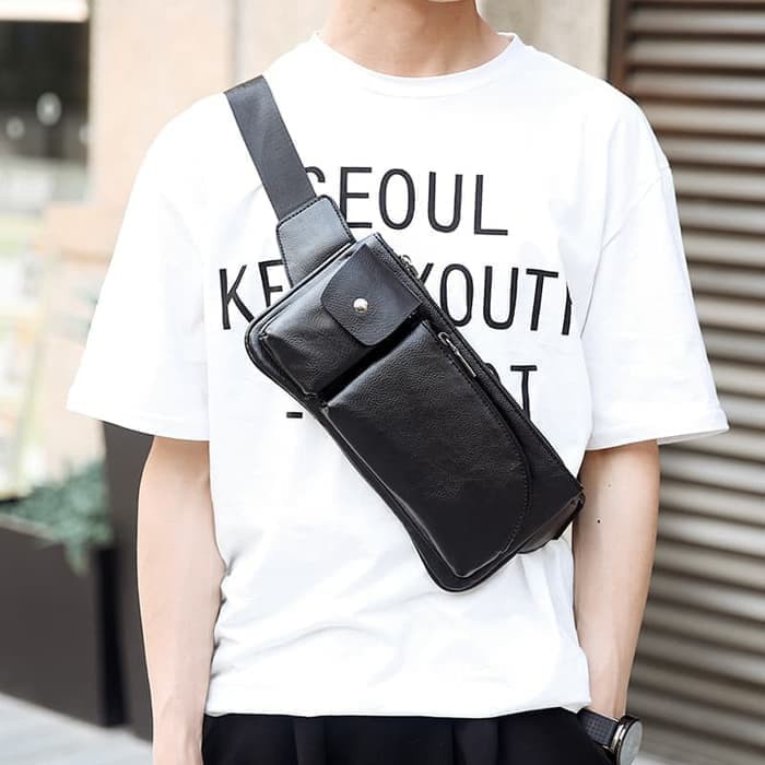 Tas Hp Gadget tas travel Kulit KerenTas Selempang Pria
