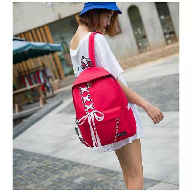Tas ransel bagpack cewek wanita sekolah tas korea