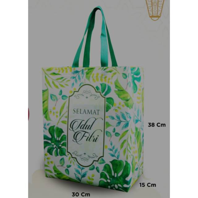 

Tas Lebaran Laminasi printing motif bunga uk 38*30*15 sangat cocok untuk bingkisan kue anda
