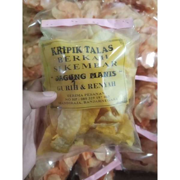 

kripik talas /sriping talas 100gram renyah rasa mantap