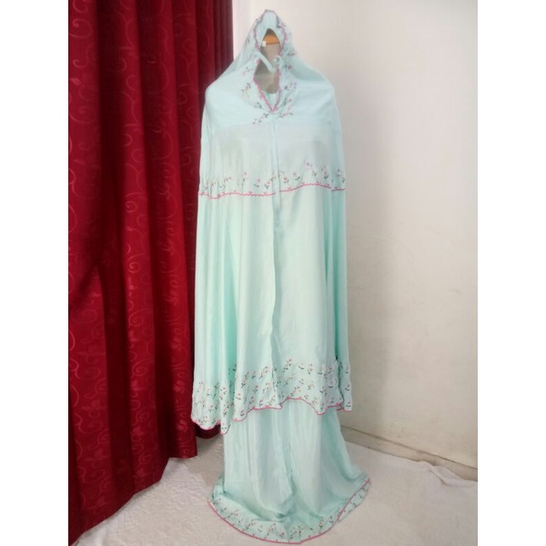 MUKENA BORDIR DIAMOND SATIN / MUKENA BORDIR MALANG