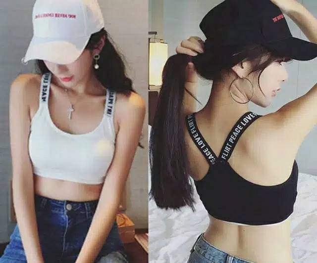 BOSJKT144 Sport Bra Push Up Gym Fitness Senam Zumba Jogging Yoga / Pakaian