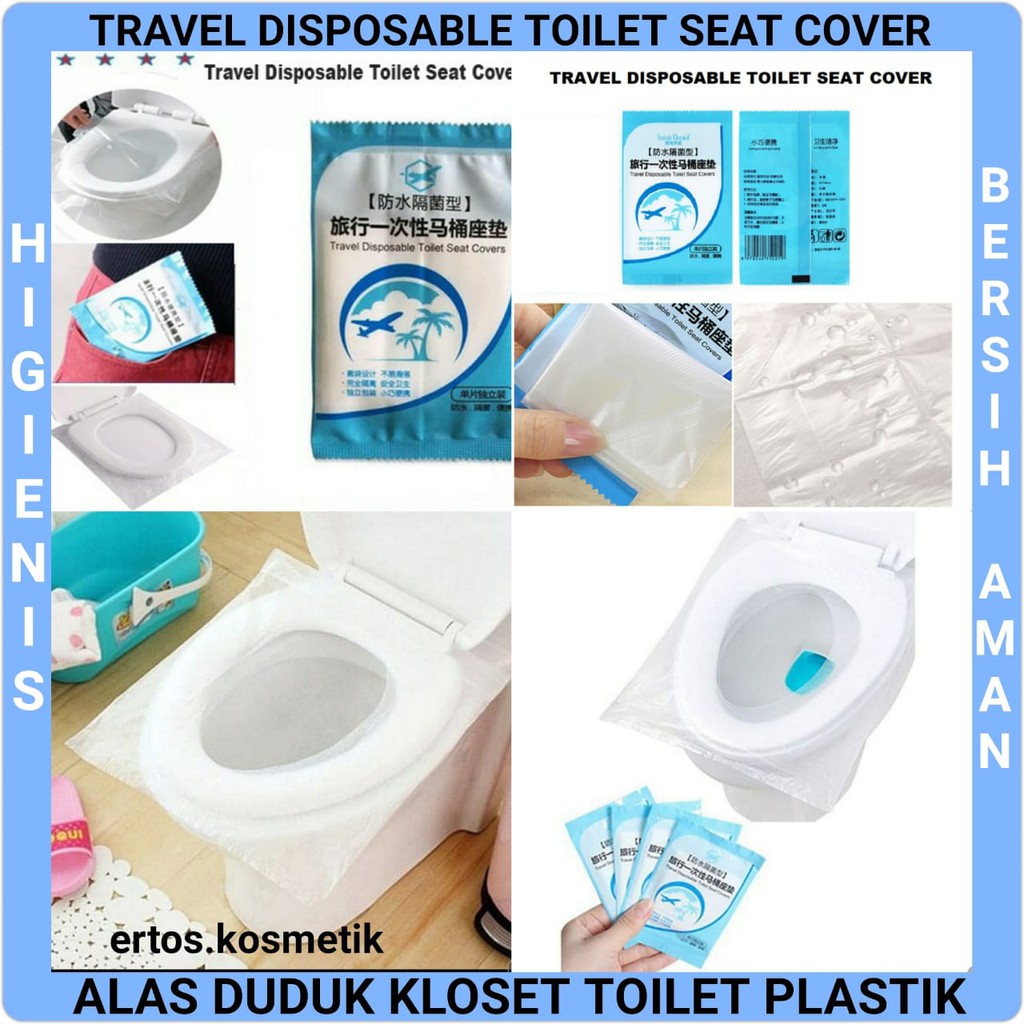 ALAS KLOSET DUDUK PLASTIK TRAVEL TOILET SEAT COVER HIGIENIS BERSIH