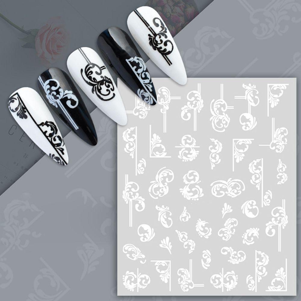 Preva 1lembar Stiker Nail Art Perlengkapan Kuku Perekat Diri Manicure Decor Nail Perhiasan Aksesoris