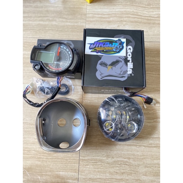 Lampu daymaker 16led set batok spido