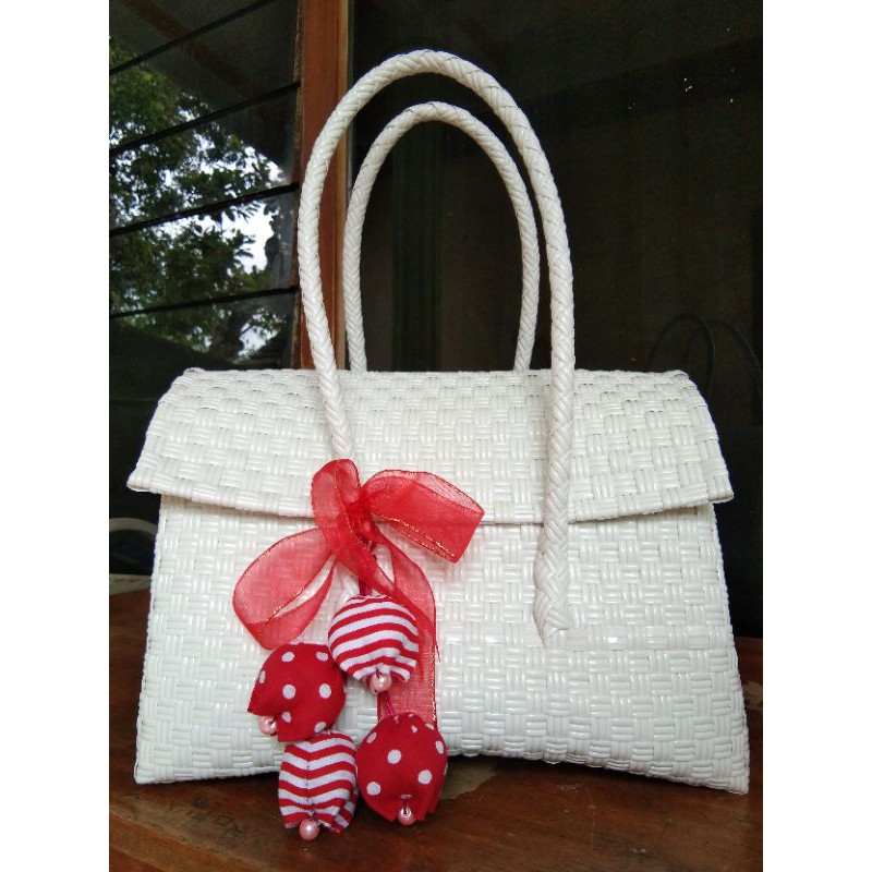 NTJ//Tas Jali Petty Premium Tutup Magnet/Jaly Bag/Kristal Bag//COD//Tas Anyaman Jali