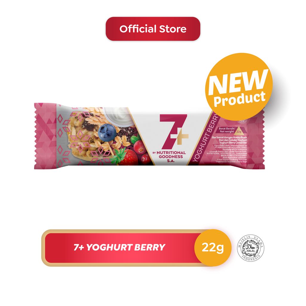 

7+ Cereal Bar Yoghurt Berry 22g