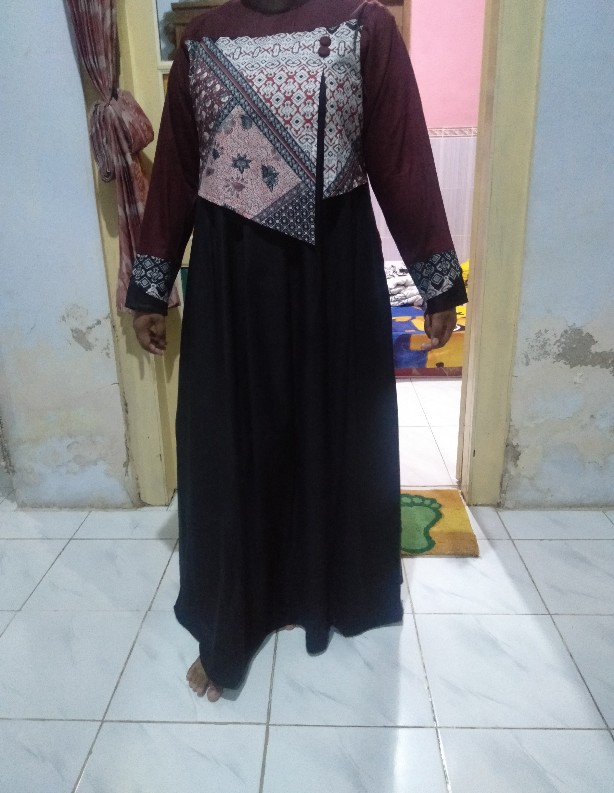 Jehan Dress Gamis Batik, Gamis Kondangan, Gamis Toyobo