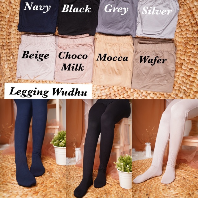 Legging Wudhu Premium Basic,Legging Wudhu Adem Fit To Xxl