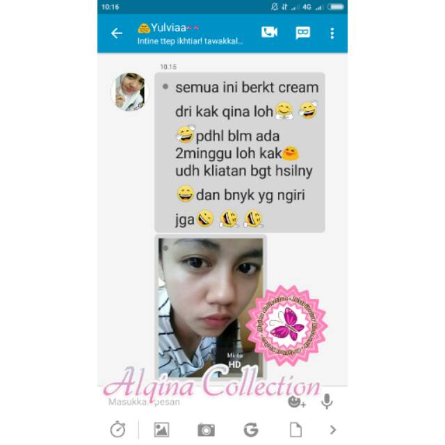 Iklan testi Cream jelly pink red blue Ori
