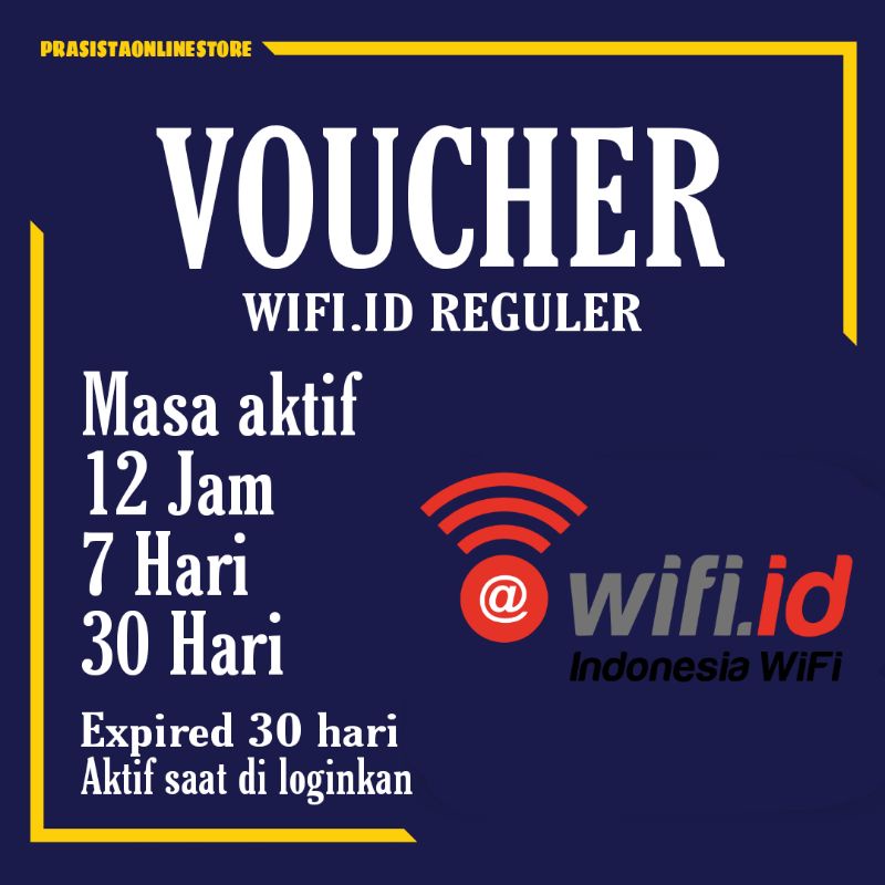 Jual Voucher WiFi Id 7 Hari Dan 30 Hari | Shopee Indonesia