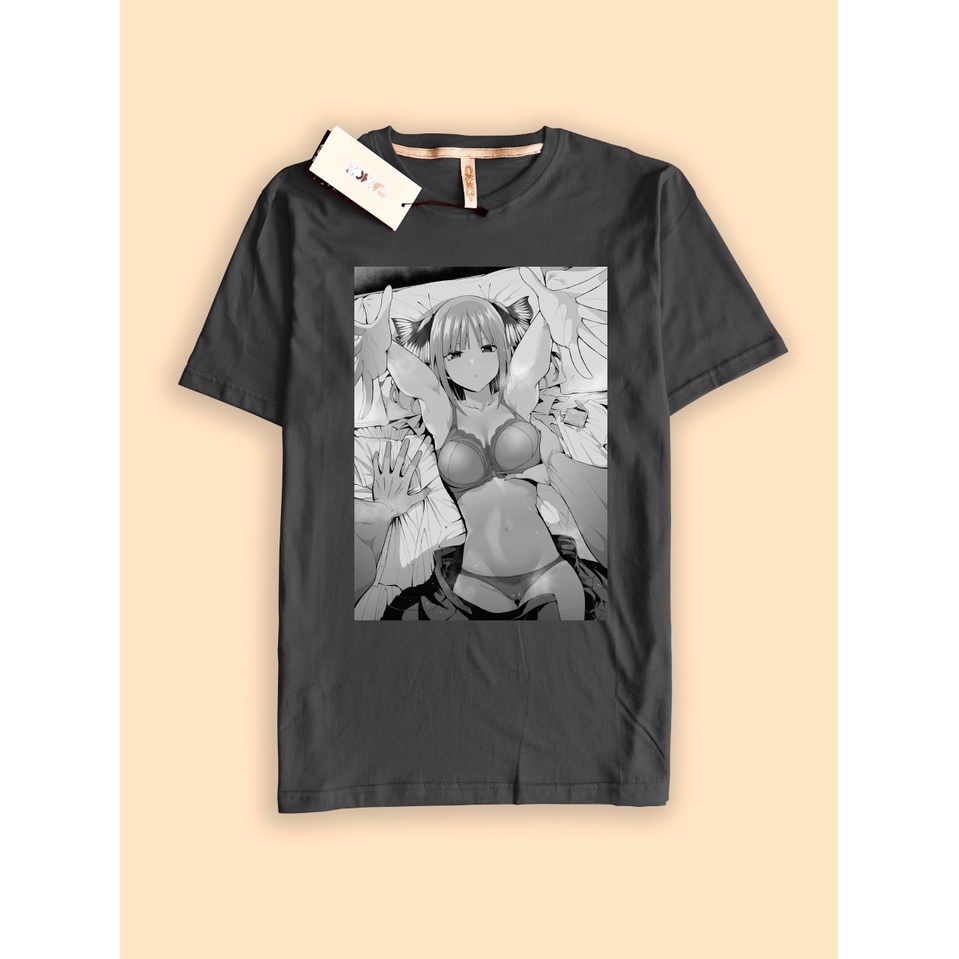 Kaos Tshirt Anime Go Toubun no hanayome Nakano nino Lewd