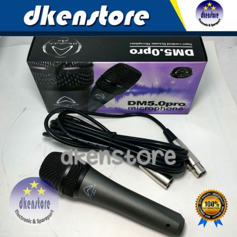 Mic Vocal Wharfedale DM5.0 pro microphone mik dynamic supercardioid