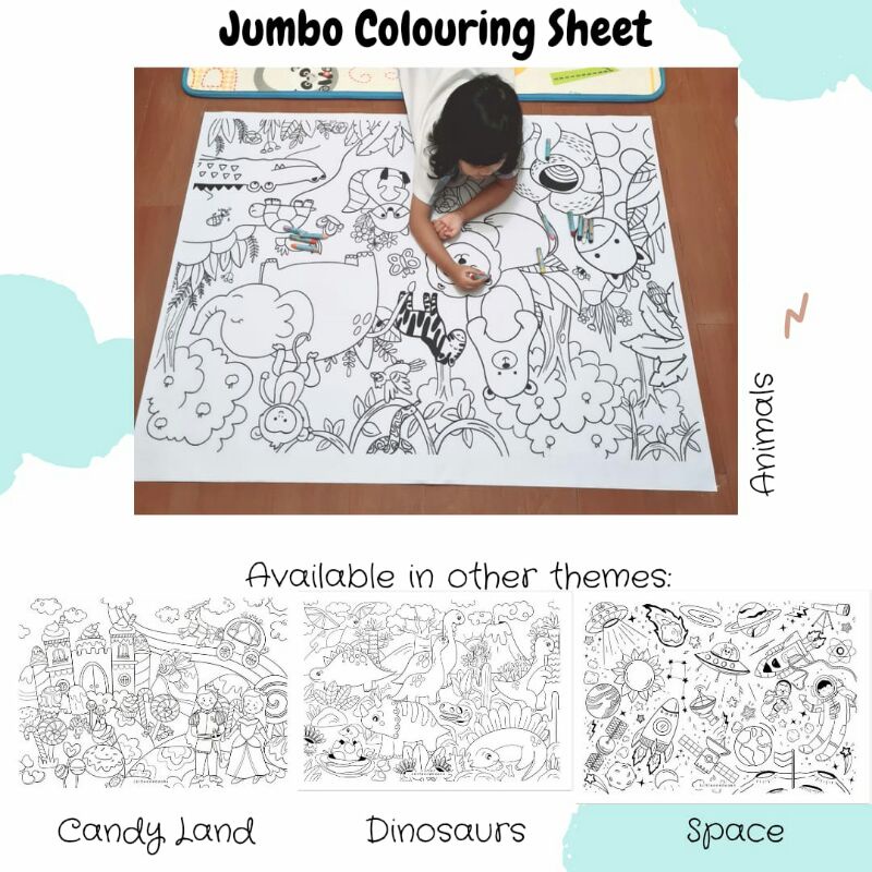 

Jumbo Coloring set kertas gambar jumbo anak