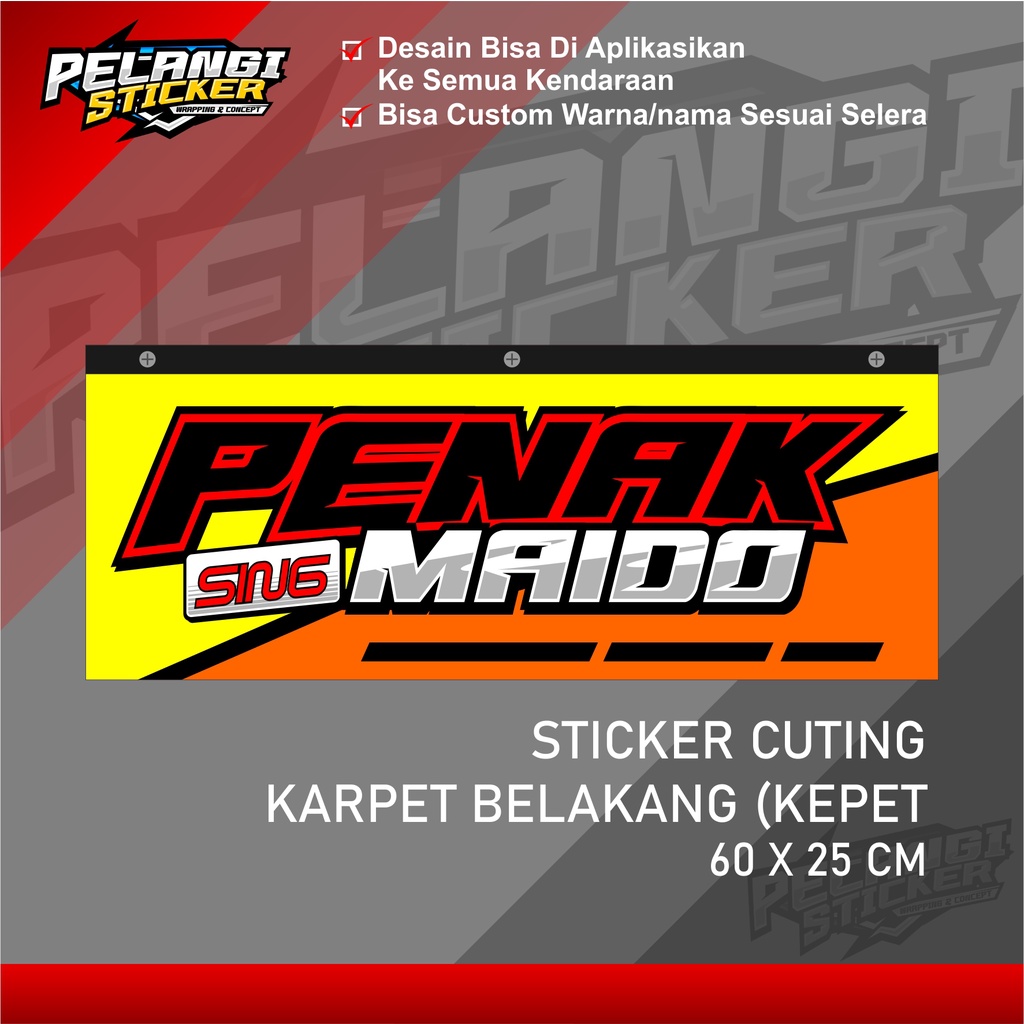 Stiker Karpet Belakang Truk Stiker Kepet Karpet Belakang Stiker Variasi Truck 17 truk 70x25cm printi