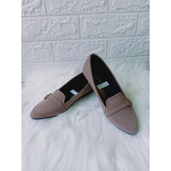 Sepatu Wanita Kasual Terbaru Flatshoes Murah Model Kancing Bisa COD Sepatu Kerja Santai Flash Sale