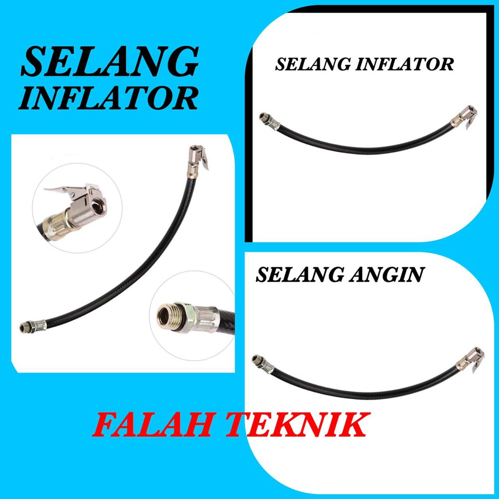 SELANG PENGISI ANGIN BAN 30 CM SELANG INFLATOR AIR TYRE CHUCK