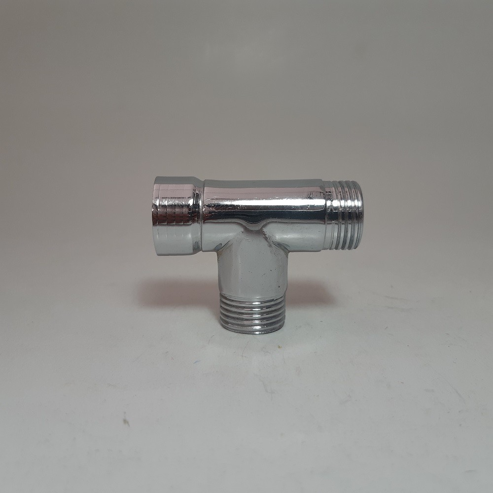T / Tee Chrome / Tee Shower 1/2  - 2 Drat Luar 1 Drat Dalam