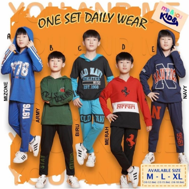 One Set Daily Wear by ME & YOU KIDS 10-18 TAHUN