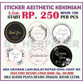 Stiker Makanan Minuman Stiker Seal Stiker Bulat Stiker Lidah Stiker Logo Kode 1 12 Shopee Indonesia