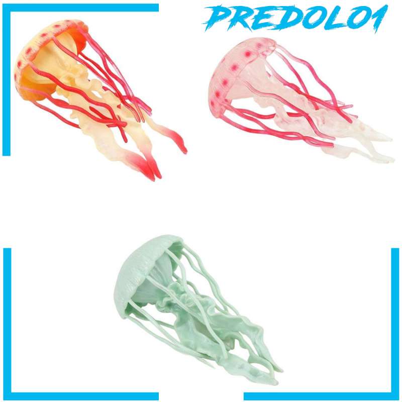 [PREDOLO1] 3pcs Jellyfish Model Early Education Lifelike Science Educational Toys Tools