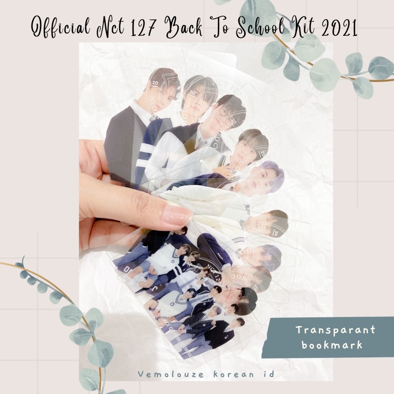 [OFFICIAL] TRANSPARANT BOOKMARK NCT 127 BACK TO SCHOOL 2021