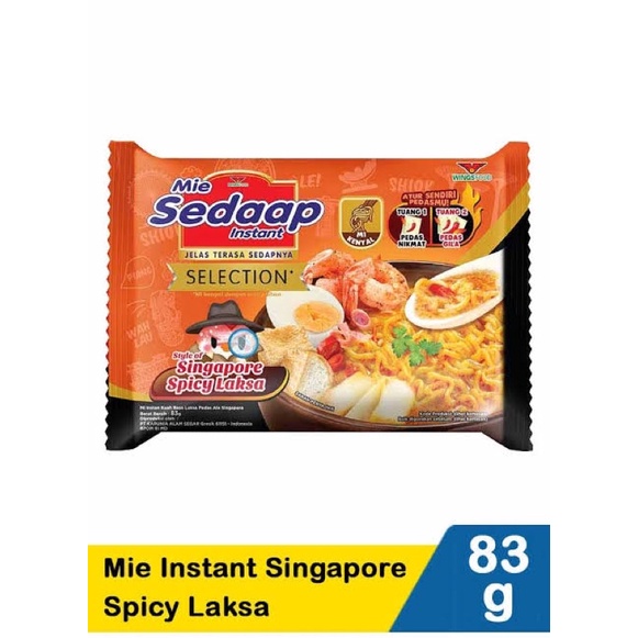 

Mie Sedaap Selection Singapore Spicy Laksa [ECERAN]