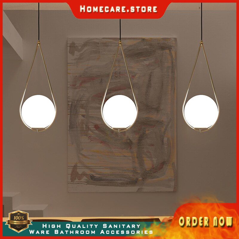 Nordic Glass Ball Pendant Light Modern Round Global Hanging Light /pendant lamp Decorative Pendant L