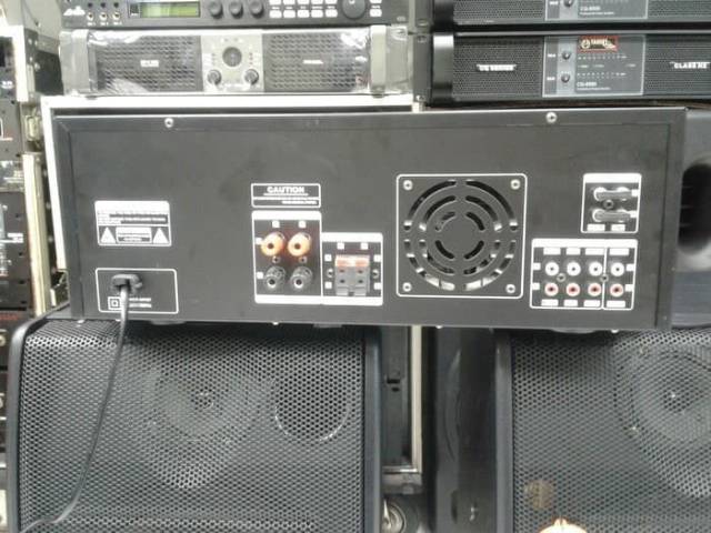 Paket karaoke speaker bmb+power amplifier DB 8 pro original