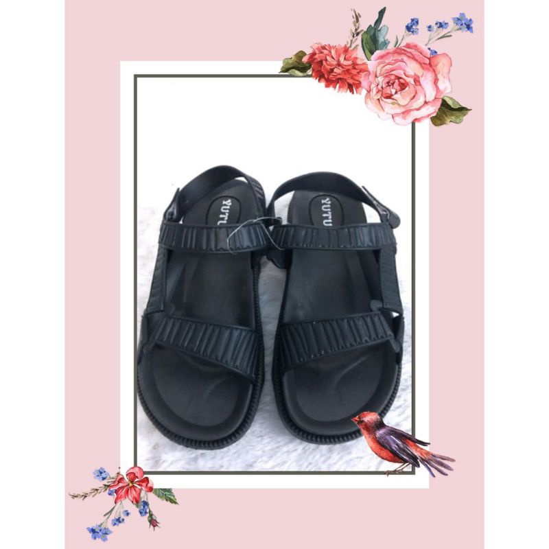 Sandal jelly MOKAYA sandal gunung-Hitam yutu