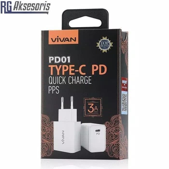 VIVAN PD01 Charger Type-C - Quick Charger 3.0A