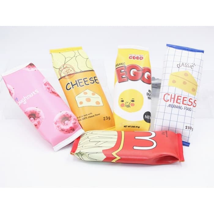 

TP0073 Tempat Pensil Daily Snack / Tempat Kosmetik Pouch - cheese putih